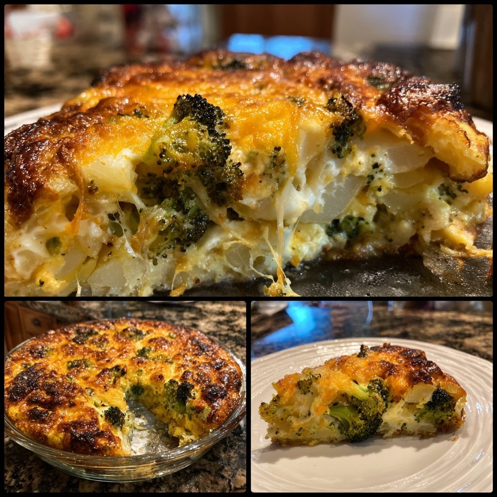 Cremiger Brokkoli Kartoffel Auflauf