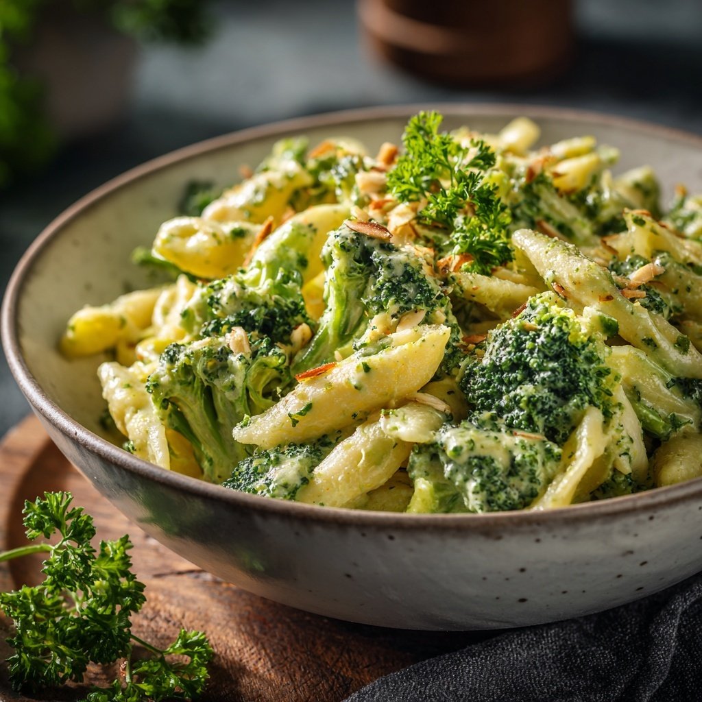 Brokkoli Mandel Pasta Mit Zitronen Note