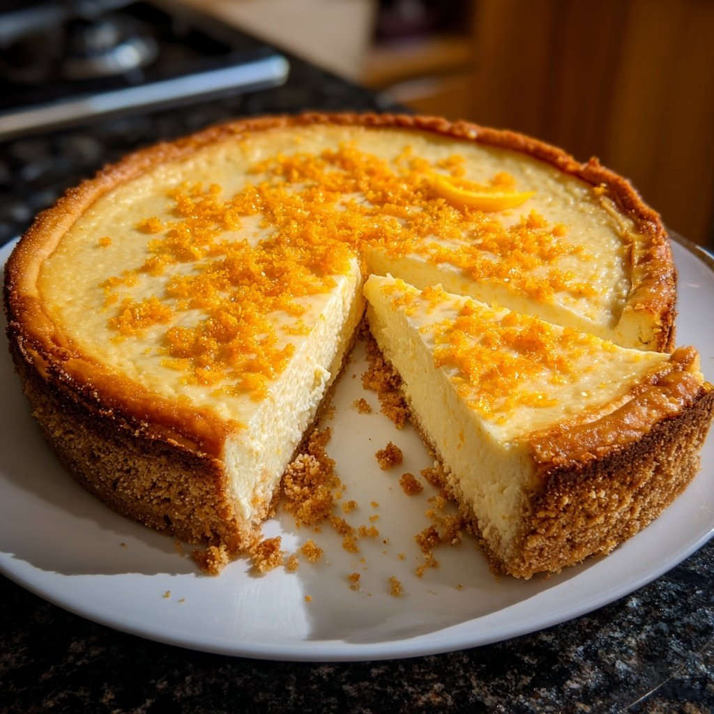 Käsekuchen mit Orangennote