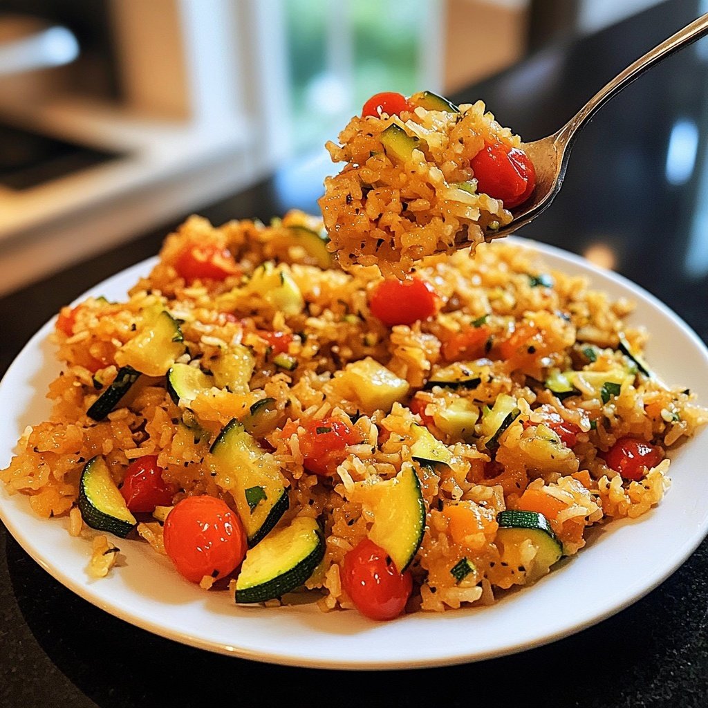 Zucchini-Tomaten-Reis