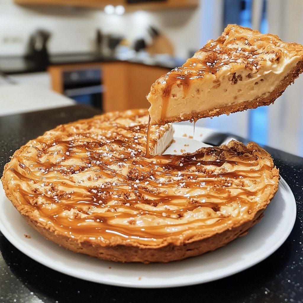 Salzkaramell-Käsekuchen – Cremiger Genuss trifft auf salzige Süße